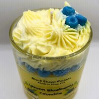 Lemon Blueberry Crumble Dessert Candle